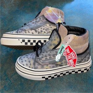 NWOT Rare Vans Stacked Hi top Mixed Media PVC comfycush sneakers 7.5